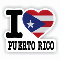 Aufkleber - I LOVE PUERTO RICO
