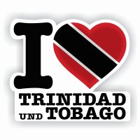 Aufkleber - I LOVE TRINIDAD und TOBAGO