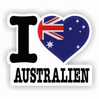 Aufkleber - I LOVE AUSTRALIEN