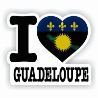 Aufkleber - I LOVE GUADELOUPE