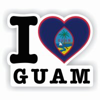 Aufkleber - I LOVE GUAM