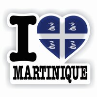 Aufkleber - I LOVE MARTINIQUE