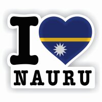 Aufkleber - I LOVE NAURU