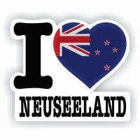 Aufkleber - I LOVE NEUSEELAND