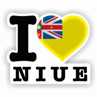 Aufkleber - I LOVE NIUE