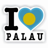 Aufkleber - I LOVE PALAU