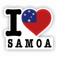 Aufkleber - I LOVE SAMOA