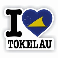 Aufkleber - I LOVE TOKELAU