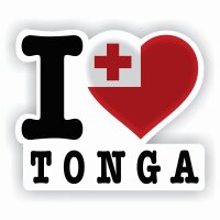 Aufkleber - I LOVE TONGA