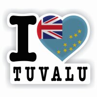 Aufkleber - I LOVE TUVALU