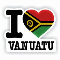 Aufkleber - I LOVE VANUATU