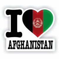 Aufkleber - I LOVE AFGHANISTAN