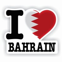 Aufkleber - I LOVE BAHRAIN