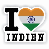 Aufkleber - I LOVE INDIEN