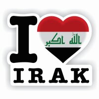 Aufkleber - I LOVE IRAK