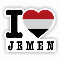 Aufkleber - I LOVE JEMEN