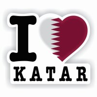 Aufkleber - I LOVE KATAR