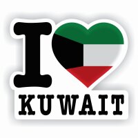 Aufkleber - I LOVE KUWAIT
