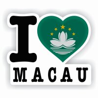 Aufkleber - I LOVE MACAU