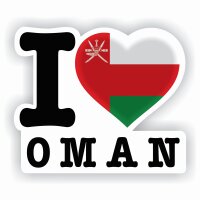 Aufkleber - I LOVE OMAN