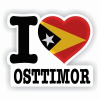 Aufkleber - I LOVE OSTTIMOR
