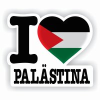 Aufkleber - I LOVE PALÄSTINA
