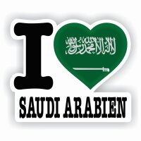 Aufkleber - I LOVE SAUDI ARABIEN