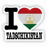 Aufkleber - I LOVE TADSCHIKISTAN