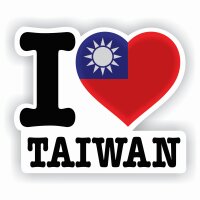 Aufkleber - I LOVE TAIWAN