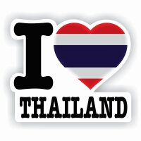 Aufkleber - I LOVE THAILAND