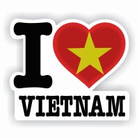 Aufkleber - I LOVE VIETNAM
