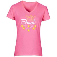 CrazyShirt  JGA Damen Shirt - TEAM BRAUT / BRAUT