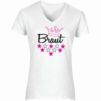 CrazyShirt  JGA Damen Shirt - TEAM BRAUT / BRAUT