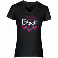 CrazyShirt  JGA Damen Shirt - TEAM BRAUT / BRAUT