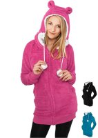 URBAN CLASSICS "Ladies Long Teddy Zip Hoody"