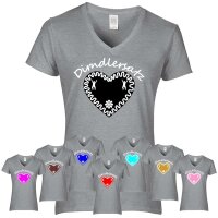 T-Shirt - DIRNDLERSATZ - mit Herz / grau