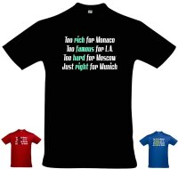 T-Shirt "Just right for..."