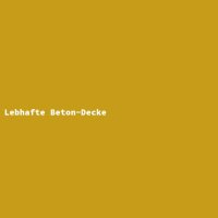 Lebhafte Beton-Decke