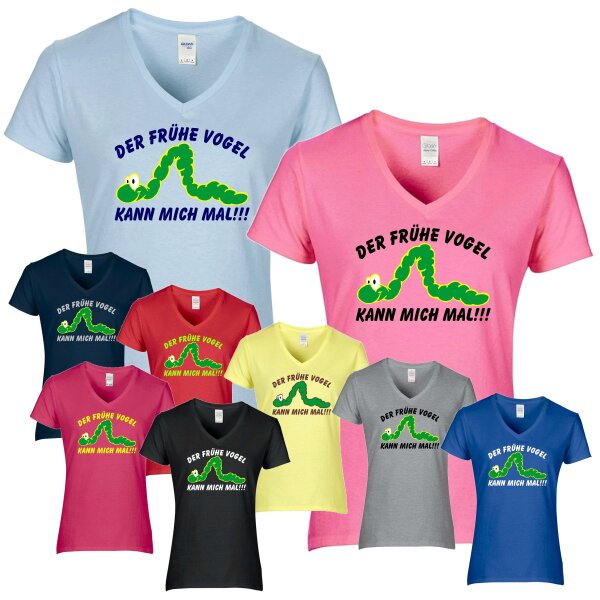 T-Shirt - DER FRÜHE VOGEL KANN MICH MAL