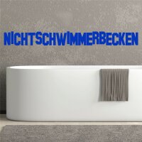 Wandtattoo - NICHTSCHWIMMERBECKEN