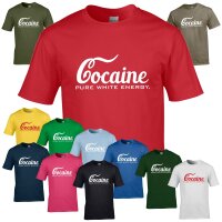 T-Shirt - COCAINE - PURE WHITE ENERGY