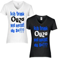 T-Shirt - ICH TRINK OUZO...