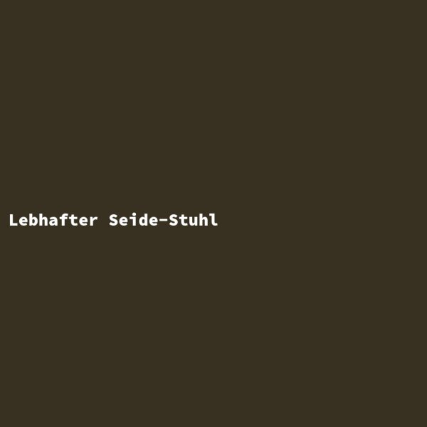 Lebhafter Seide-Stuhl