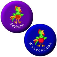 Button "Hahn" mit Wunschname
