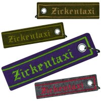 Schlüsselanhänger aus Filz - Zickentaxi