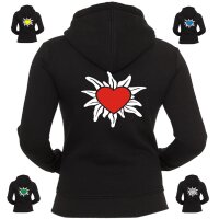 Sweat-Jacke - Edelweiß