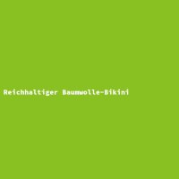 Reichhaltiger Baumwolle-Bikini