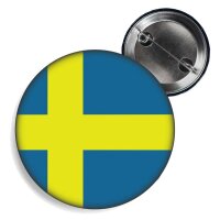 Button - SCHWEDEN - Fahne