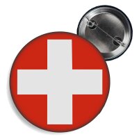 Button - SCHWEIZ - Fahne