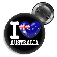 Button - I LOVE AUSTRALIA -